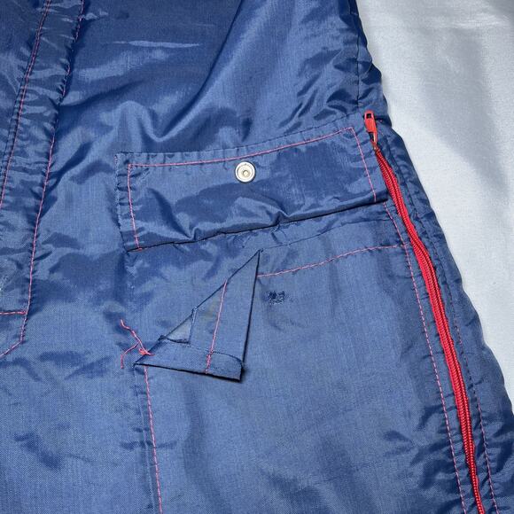 Vintage Polaris Men's Snowpant Bibs Size S Blue Red 70s Snowmobiling **READ** - Picture 8 of 12